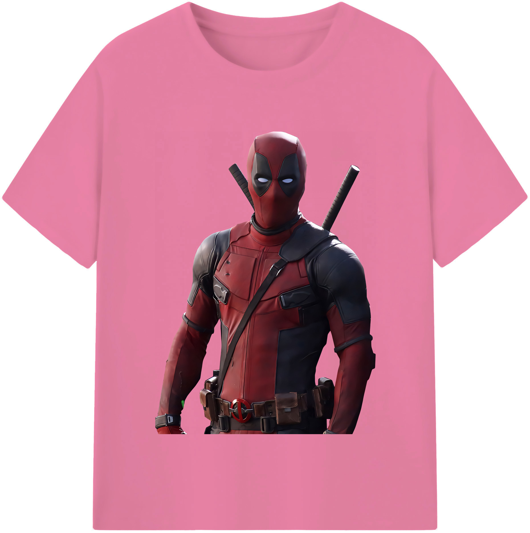 （画像用） Deadpool デッドプール 綿100％半袖Tシャツ（フロントプリント）